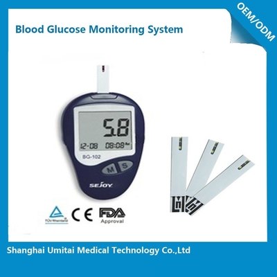 स्वनिर्धारित रक्त ग्लूकोज मीटर रक्त शर्करा परीक्षण उपकरण ISO13485 स्वीकृत