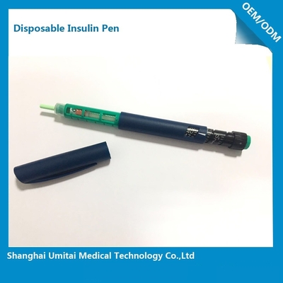 चमड़े के नीचे इंजेक्शन के लिए प्लास्टिक डिस्पोजेबल इंसुलिन पेन व्हेरिएबल डोस